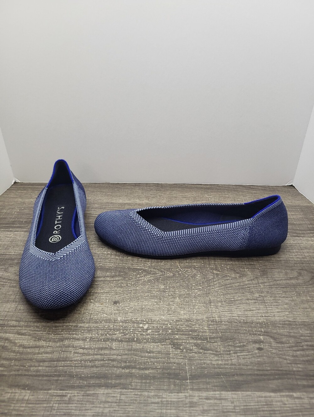 Rothy's The Flat Shoes Loafers Women's Size 9 Round Toe Blue